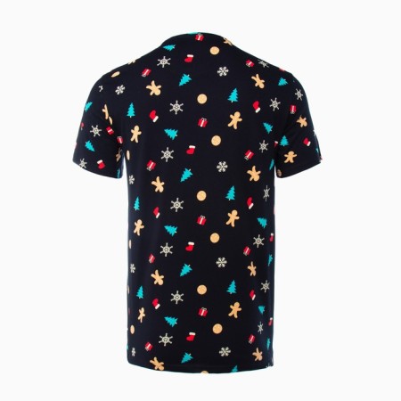 Men's T -shirt KAFTAN "XMAS FAMILY" R.50, black-4