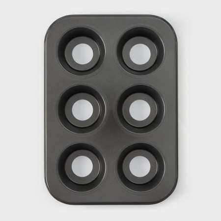 The form for baking the share "Jacqueline. Circle ”, 26 × 18 × 3 cm, 6 cells, a removable bottom, anti -stick coating, black color-6