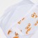 Cosmetic bag with lightning, white/transparent color