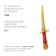Inflatable toy "heroic sword", 70 cm