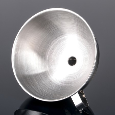 Stainless steel funnel, d = 15 cm, with a handle-2