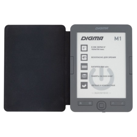 Digma M1, 6 "E-Ink, HD, 1024x758, 600 MHz, 4 GB, Micro SDHC, Gray.-4