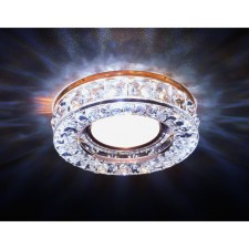 Ambrella Light Lumber built -in LED, G5.3, 3W, Chrome Color, Brown, D = 60 mm
