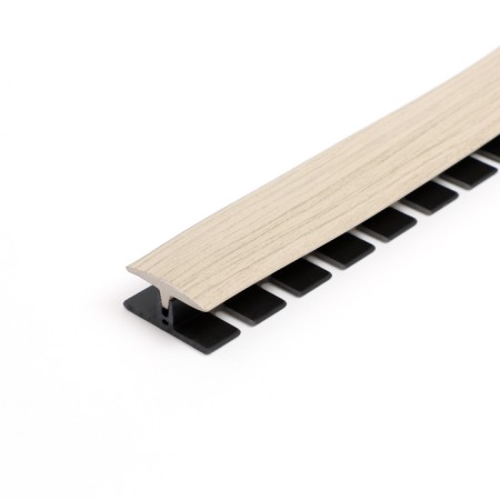 Flexible threshold with fastener Smartprofile BR 224 oak craft gray, 3 m-1