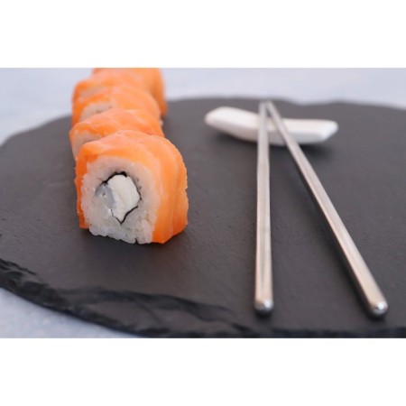 Bacchette sushi sticks, length 21 cm, silver color-4