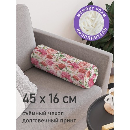 Pillow Golk “Warm shades of roses, decorative, size 16x45 cm