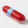 Ricco sausage container 25.8 × 7 × 7 cm, red color