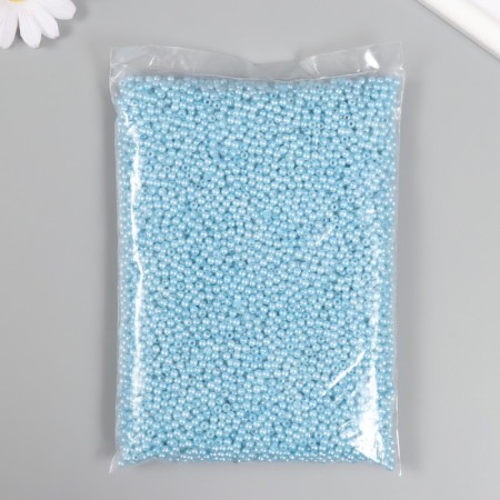 Set of beads "pearls" d 4 mm, 250 gr, gray-blue-2