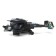 The “fighter” helicopter, works from batteries, light and sound, black color