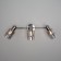 ANSA lamp, 3x40W E14, color black pearls