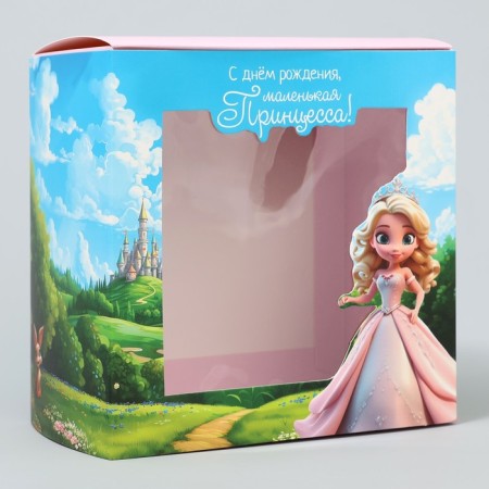 Gift-firing box, packaging, “little princess”, 14 x 14 x 8 cm-4