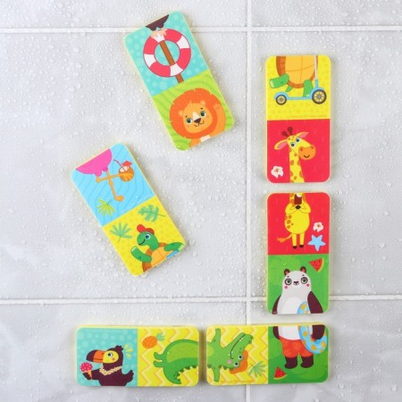 Domino for playing in the bath "Africa", 8 soft details-5