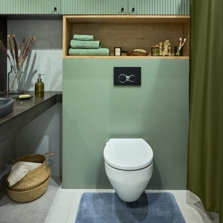 Liquid soap dispenser, 7.5x7.5x19.5 cm, green color-2