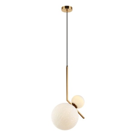 Suspended Zaira 2xe27 40W, size 33x25x66-150 cm, bronze color