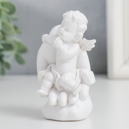 Polystone souvenir "Snowthrough angel in the palm" MIX 8x4.5x4 cm-4
