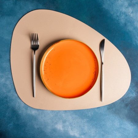 Serving napkin on the table "TEM", 45 × 35 cm, color peach color-4