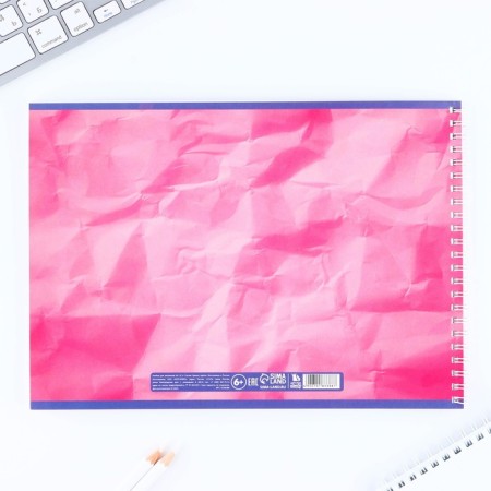 Album for drawing A4 32 sheets on the spring "September 1: Pink Bonis"-3