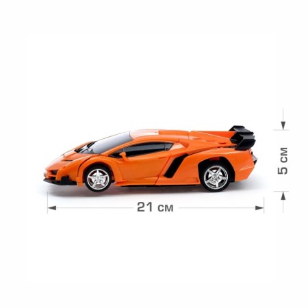 Robot radio -controlled Lambo, transforms from the remote control, scale 1:18, color orange-2