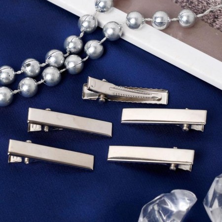 The basis for the hairpin, the clamp 3.2 cm, silver-1