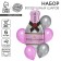 Bouquet of balls "Champagne", foil, latex, set of 6 pcs.