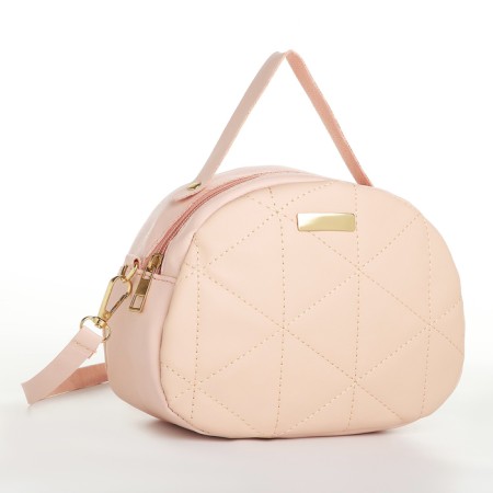 Bag Cross-Bodi with a zipper, pink color-2