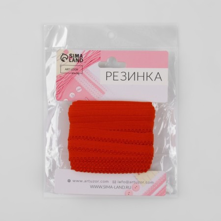 Gum is openwork, 10 mm, 10 ± 1 m, red color-2