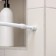 Universal cornice, sliding 30-50 cm, white color
