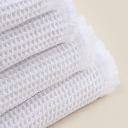 Waffle towel SL Home: BOHO "Blanc de Blanc" 100x180 cm, 100% cotton, 300 g/m2-7