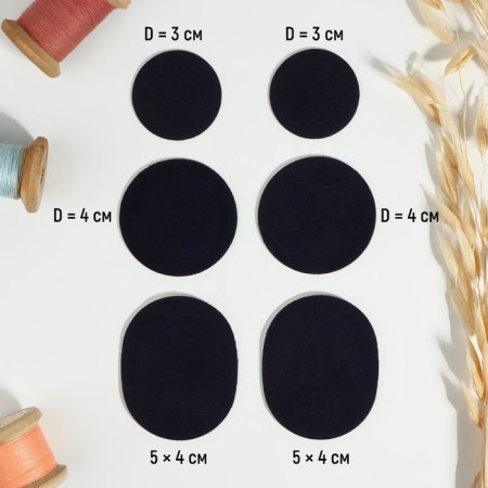Set of shoes, adhesive, 6 pcs, dark blue color-4