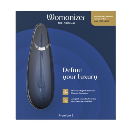 Contactly clitoral stimulator Womanizer Premium 2, blue-3