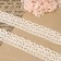 Knitted lace, 40 mm × 10 ± 1 m, beige color