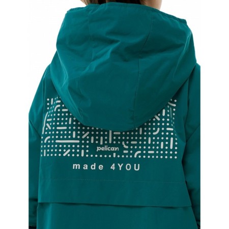 Windbreaker for boys, height 98 cm, emerald color-10