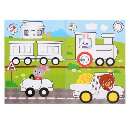 Coloring reusable set "drawing-stand. For boys ”2 pcs. 12 p.-1
