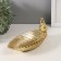 Souvenir Polystone stand "Golden parrot with a crest on a gold sheet" 11x24.5x11 cm
