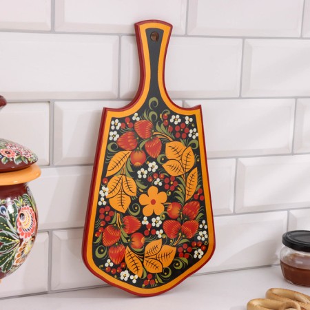 Set of cutting boards "Kotik", 2 pcs, Khokhloma-2