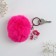 A keychain fluffy "be bright", 9 x 10 cm.
