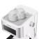 Coffee machine KitFort KT-7139, Rozhkova, 1050 W, 1.5 l, cappuccino, white-silvery