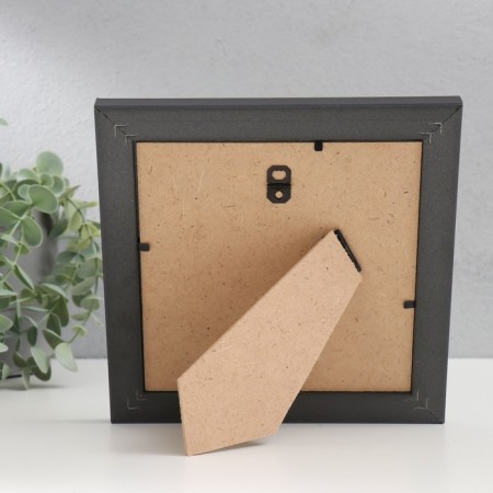 Photo frame Plastic "Mira" 15x15 cm brown (plastic screen)-3
