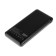 External BYZ W3 battery, 10,000 mAh, 2 USB, 1 Type-C, 2.1 A, PD, Black