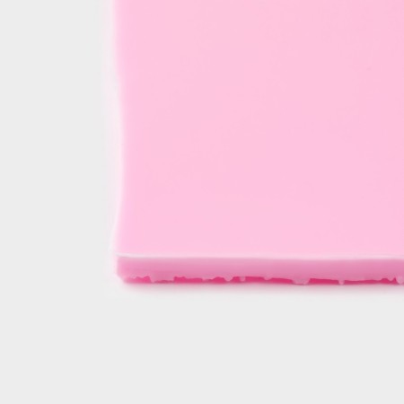 Mold Dolyana "Bark of Tree", silicone, 10.5 × 10.3 × 0, 3 cm, pink color-4