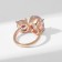Ring "Jewelry" Ovala, white color in gold, dimensionless