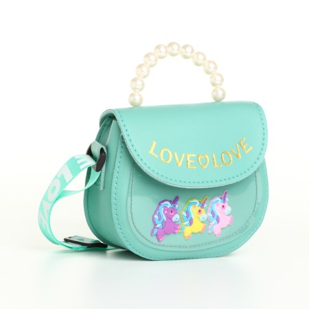 Baby bag on a valve, green color