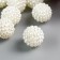 Beads for creativity plastic "Barashka pearl ball" set of 25 pcs 1.4x1.4x1.4 cm