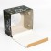 Confectionery packaging with the window "Merry Christmas", 30 x 30 x 19 cm