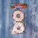 Jewelry decoration "Bright Donut" (set 2 pcs) 9x8 cm, red