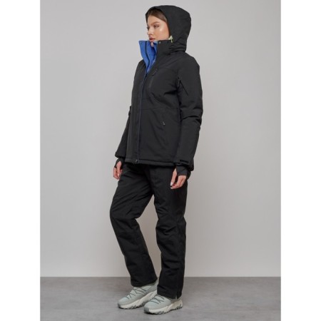 Ski suit female, size 50, black color-5