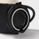 Ceramic mug with a spoon Simple, 350 ml, black color