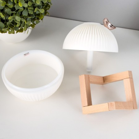 Night with a humidifier ball LED USB AKB White 12x12x11.5 cm Risalux-8