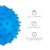 Massage ball, D = 10 cm, 22 g, MIX color