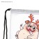 New Year. Bag for sweets 290 x 340 mm, "gift for luck" (soft polyester density 210d)